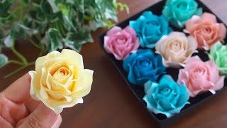 100均メモ用紙で作るバラの花の作り方 – DIY How to Make Paper 