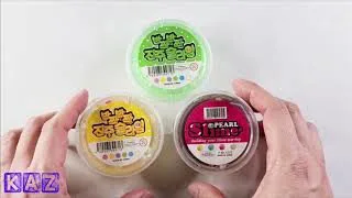 Asmr 100均のスライムで遊んでみた Part4 パールスライム 韓国スライム Diy Kaz Slime 100均スタイル