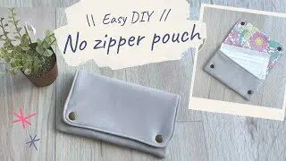 100均diy ファスナーなし簡単ポーチの作り方 マスクケースにも使 How To Make A Simple Pouch Without A Zipper Also For Mask Cases あおいdiy 100均スタイル